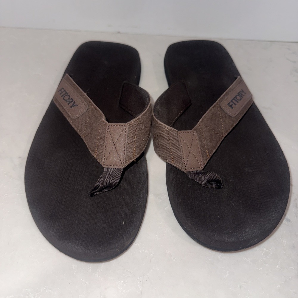 Flojos Men's Memory Foam Sandals Flip Flops size 10